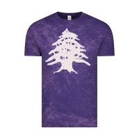 Cloud Purple retro lebanon cedar  lebanese Vintage Tee - artisFamous