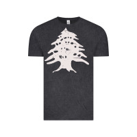 Vintage Black retro lebanon cedar  lebanese Vintage Tee - artisFamous