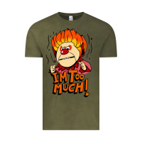 Vintage Olive heat miser i'am too much Vintage Tee - artisFamous