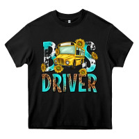 Black bus driver Heavy Core Tee - NancyCooperArtShop