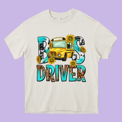 Bus Driver Heavy Core Tee Designed By Nancycooperartshop