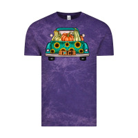 Cloud Purple i love fall truck Vintage Tee - artisFamous