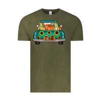 Vintage Olive i love fall truck Vintage Tee - artisFamous