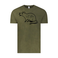 Vintage Olive I Ate All Your Money Vintage Tee - artisFamous