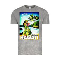 Cloud Rock hawaii hula girl Vintage Tee - artisFamous