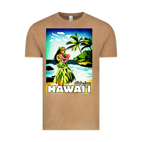Vintage Camel hawaii hula girl Vintage Tee - artisFamous