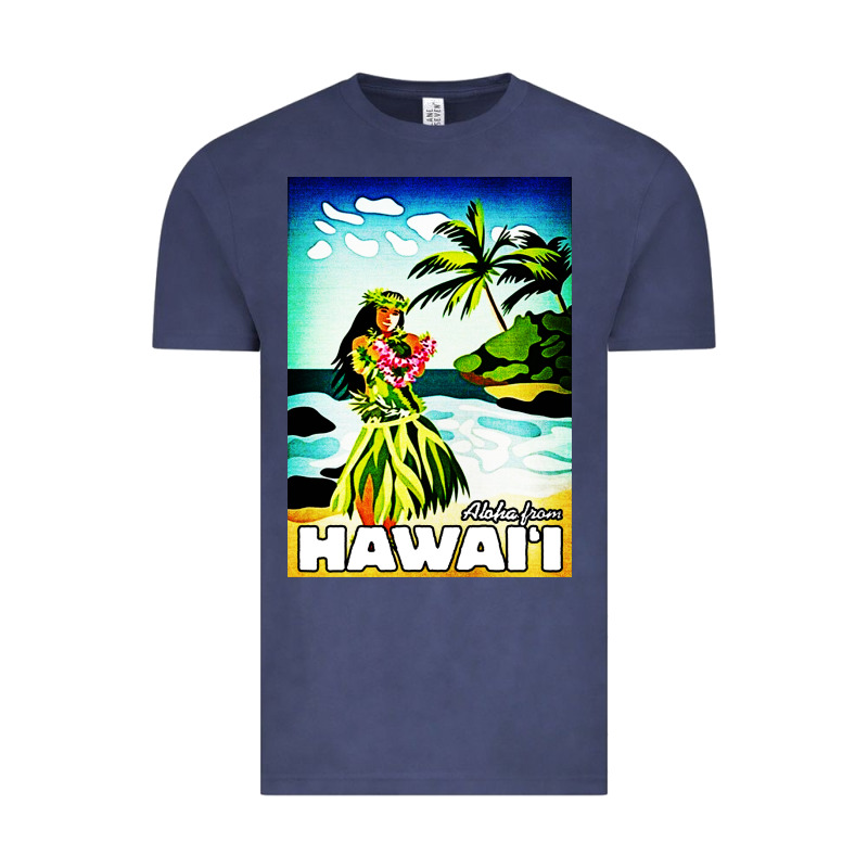 Hawaii Hula Girl Vintage Tee by artisFamous | Teevron