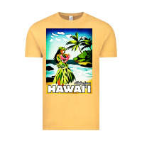 Vintage Mustard hawaii hula girl Vintage Tee - artisFamous