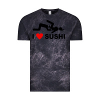 Cloud Black i love sushi funny Vintage Tee - artisFamous