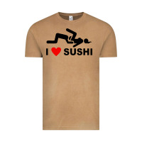 I Love Sushi Funny Vintage Tee | Teevron