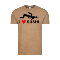 Vintage Coffee i love sushi funny Vintage Tee - artisFamous
