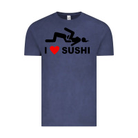 Vintage Denim i love sushi funny Vintage Tee - artisFamous