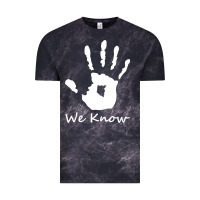 Cloud Black skyrim dark brotherhood we know hand novelty kids mens womens t shirt Vintage Tee - artisFamous