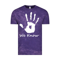 Cloud Purple skyrim dark brotherhood we know hand novelty kids mens womens t shirt Vintage Tee - artisFamous