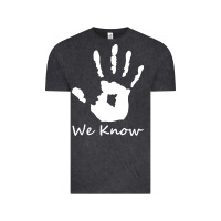 Vintage Black skyrim dark brotherhood we know hand novelty kids mens womens t shirt Vintage Tee - artisFamous