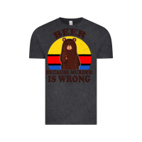 Vintage Black funny beer because murder is wrong for drinking men lover Vintage Tee - artisFamous