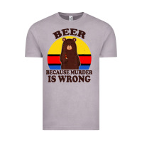 Vintage Zinc funny beer because murder is wrong for drinking men lover Vintage Tee - artisFamous