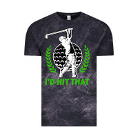 Cloud Black id hit that funny golfing golf Vintage Tee - artisFamous