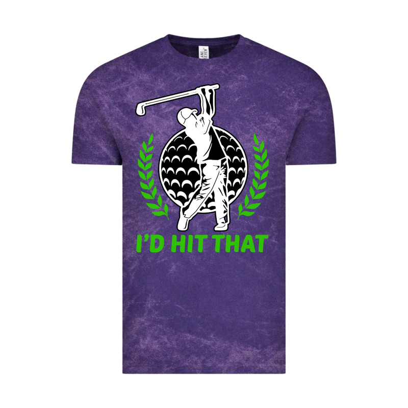 Id Hit That Funny Golfing Golf Vintage Tee by artisFamous | Teevron