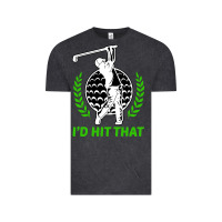 Vintage Black id hit that funny golfing golf Vintage Tee - artisFamous
