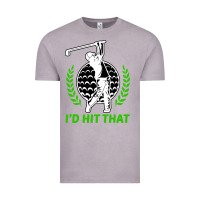 Vintage Zinc id hit that funny golfing golf Vintage Tee - artisFamous