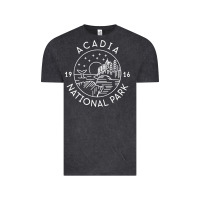 Vintage Black a.ca.di.a national park 1916 mai.ne bar harbor t sh Vintage Tee - artisFamous