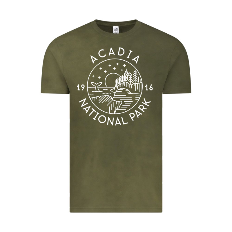 A.ca.di.a National Park 1916 Mai.ne Bar Harbor T Sh Vintage Tee by artisFamous | Teevron