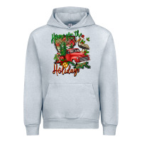 Heather Grey home for the holidays louisiana Urban Hoodie - BarkalooDesign