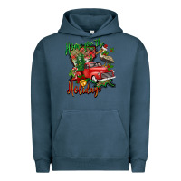 Pigment Midnight Navy home for the holidays louisiana Urban Hoodie - BarkalooDesign