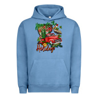 Pigment Pebble Blue home for the holidays louisiana Urban Hoodie - BarkalooDesign