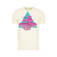 Vintage Arctic Cats on Synthesizers in Space Vintage Tee - artisFamous