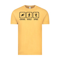 Vintage Mustard crawl walk spike volleyball Vintage Tee - artisFamous