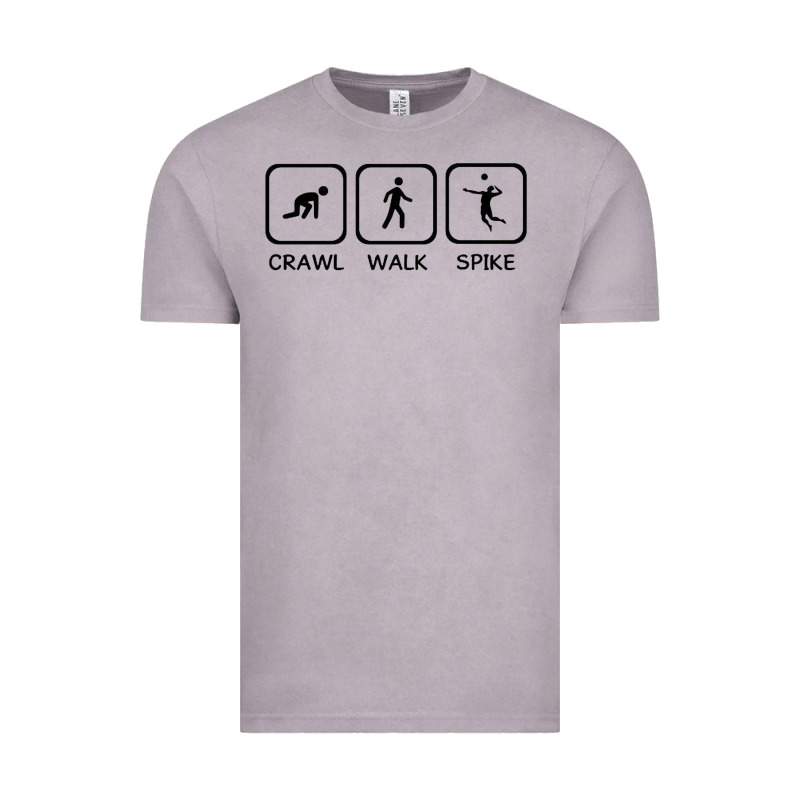 Crawl Walk Spike Volleyball Vintage Tee by artisFamous | Teevron