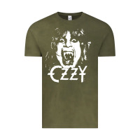 Vintage Olive crazy train vintage rock Vintage Tee - artisFamous