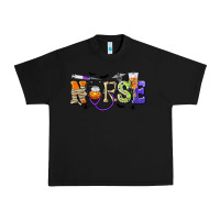 Black Halloween Nurse Urban Heavy Tee - texasbilliewilder