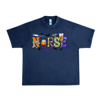 Navy Halloween Nurse Urban Heavy Tee - texasbilliewilder
