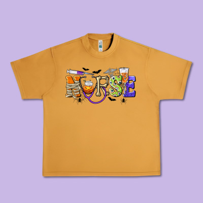 Halloween Nurse Urban Heavy Tee Designed By Texasbilliewilder