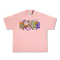 Salmon Halloween Nurse Urban Heavy Tee - texasbilliewilder
