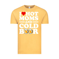 Vintage Mustard i love heart hot moms cold beer funny adult drinking joke Vintage Tee - artisFamous