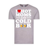Vintage Zinc i love heart hot moms cold beer funny adult drinking joke Vintage Tee - artisFamous