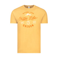 Vintage Mustard crater lake oregon national park vintage retro Vintage Tee - artisFamous