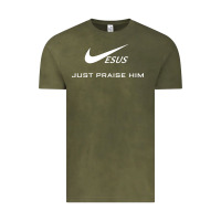 Vintage Olive jesus just praise him jesus surfed christian Vintage Tee - artisFamous