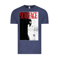 Vintage Denim scarface distressed movie photo Vintage Tee - artisFamous