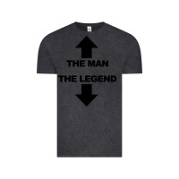 Vintage Black the man the legend funny adult humor Vintage Tee - artisFamous
