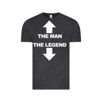 Vintage Black the man the legend funny adult humor Vintage Tee - artisFamous