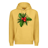 Antique Gold Mistletoe Premium Hoodie - BundleAndBundleShop