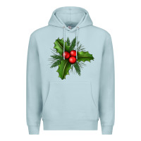 Blue Mist Mistletoe Premium Hoodie - BundleAndBundleShop