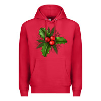 Cardinal Mistletoe Premium Hoodie - BundleAndBundleShop