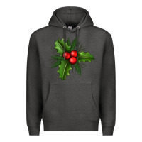 Charcoal Heather Mistletoe Premium Hoodie - BundleAndBundleShop
