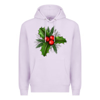 Lilac Mistletoe Premium Hoodie - BundleAndBundleShop